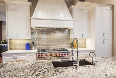 Stylish Backsplash and Fixtures